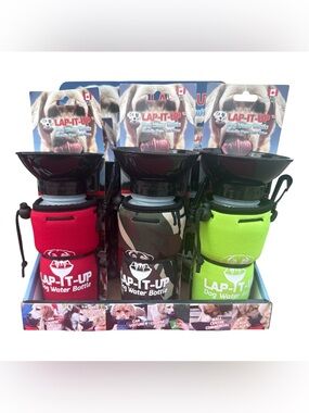 NEW Lap-It-Up Dog Water Bottle 20 oz Portable Travel Bowl Camo Made in Canada